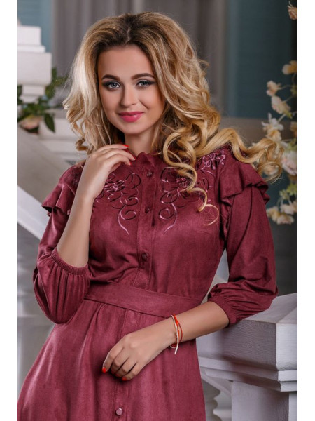 Замшеве плаття сорочка