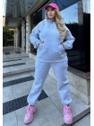 Теплый спортивный костюм женский большого размера