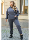 Теплый спортивный костюм женский большого размера