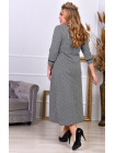 Платье вечернее для женщин большого размера (с пуговицами в зоне декольте)