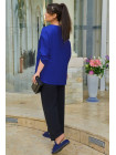Летний брючный костюм для полных девушек