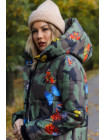 Молодежная зимняя куртка пальто (камуфляж)